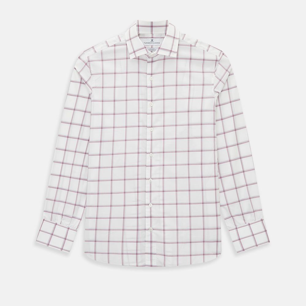 PINK LARGE CHECK SHIRT 15.5