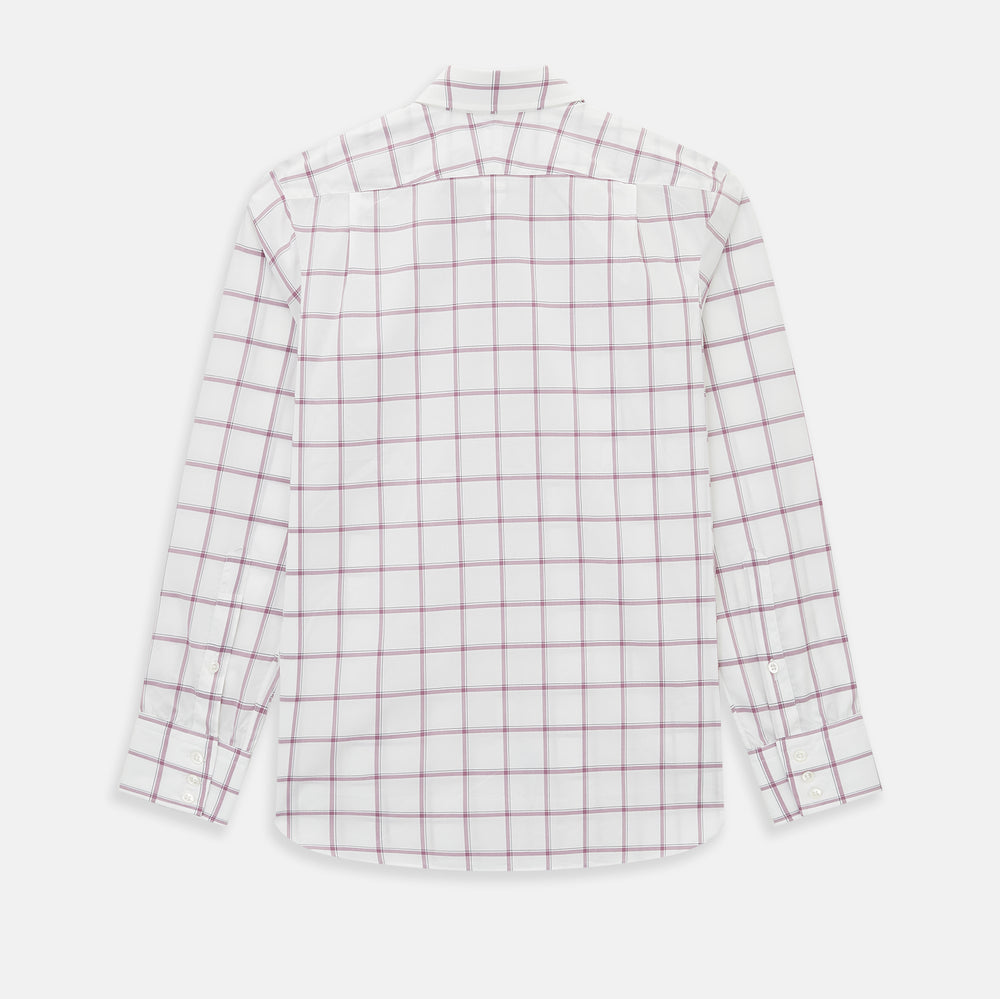 PINK LARGE CHECK SHIRT 15.5