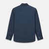 View 3 of product Tailored Fit Navy Pinstripe Belgravia Shirt 19