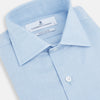 View 2 of product Tailored Fit Blue Cotton Cashmere Belgravia Shirt