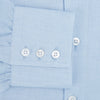View 4 of product Tailored Fit Blue Cotton Cashmere Belgravia Shirt