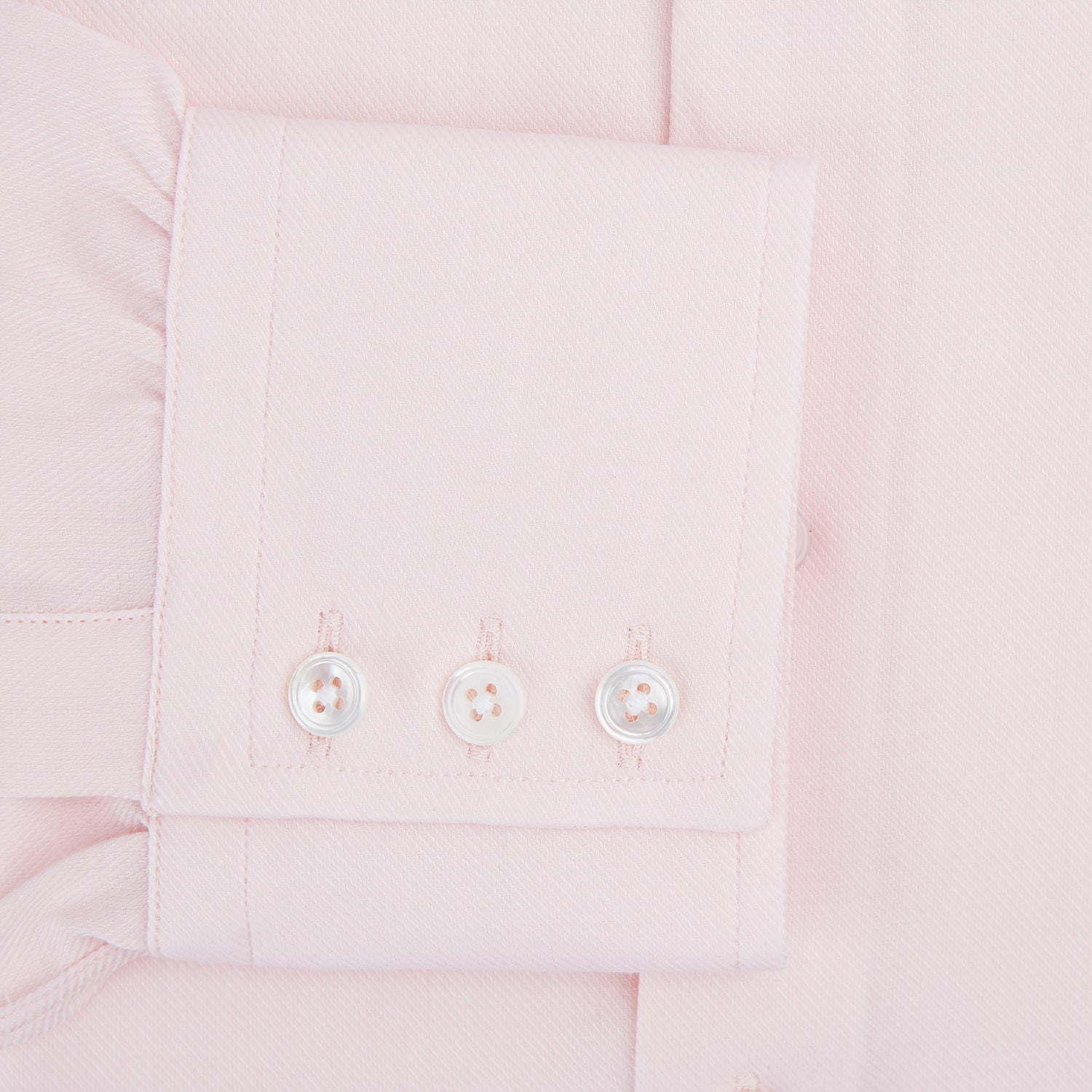 View 4 of product Tailored Fit Pale Pink Cotton Cashmere Belgravia Shirt
