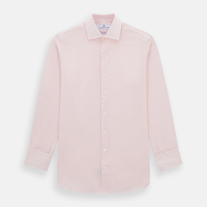 Tailored Fit Pale Pink Cotton Cashmere Belgravia Shirt
