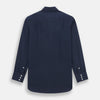 View 3 of product Tailored Fit Navy Cotton Cashmere Belgravia Shirt