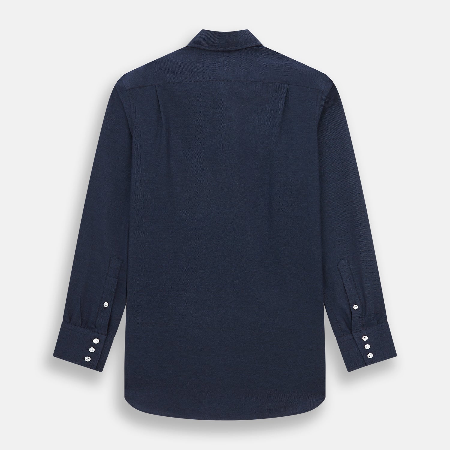 View 3 of product Tailored Fit Navy Cotton Cashmere Belgravia Shirt
