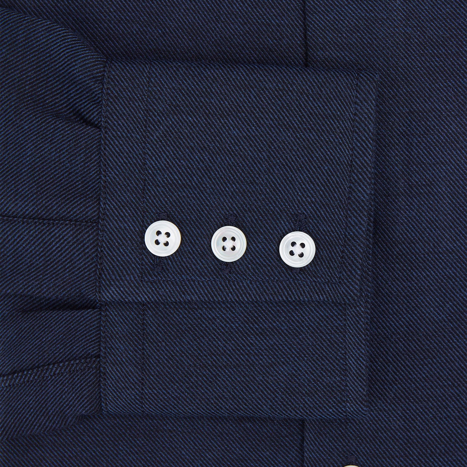 View 4 of product Tailored Fit Navy Cotton Cashmere Belgravia Shirt
