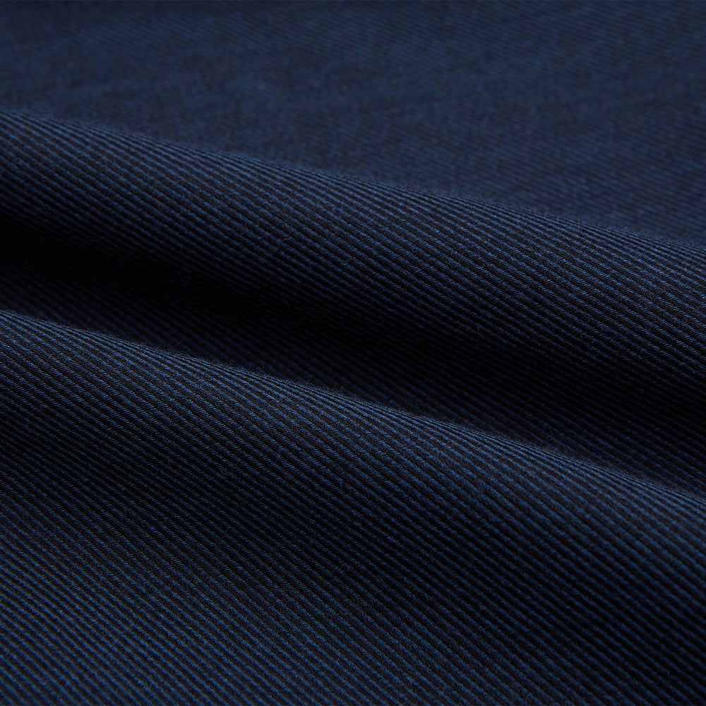 Tailored Fit Navy Cotton Cashmere Belgravia Shirt