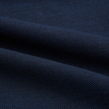 Tailored Fit Navy Cotton Cashmere Belgravia Shirt Image 5