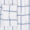 View 4 of product Large Checked Grey on White Weekend Fit Shirt in Cotton