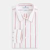 View 5 of product Track Striped Red on White Weekend Fit Shirt in Cotton