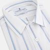 View 2 of product Track Striped Blue on White Weekend Fit Shirt in Cotton