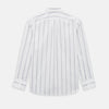 View 3 of product Track Striped Grey on White Weekend Fit Shirt in Cotton