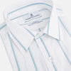 View 2 of product Track Striped Sage on White Weekend Fit Shirt in Cotton