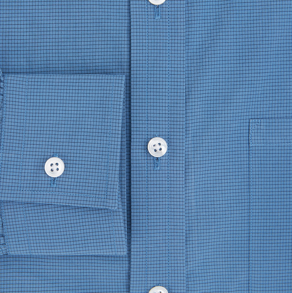 SHIRTS WF DERBY COLLAR 1BC 1PKT COLNY BLU/ NVY CHK