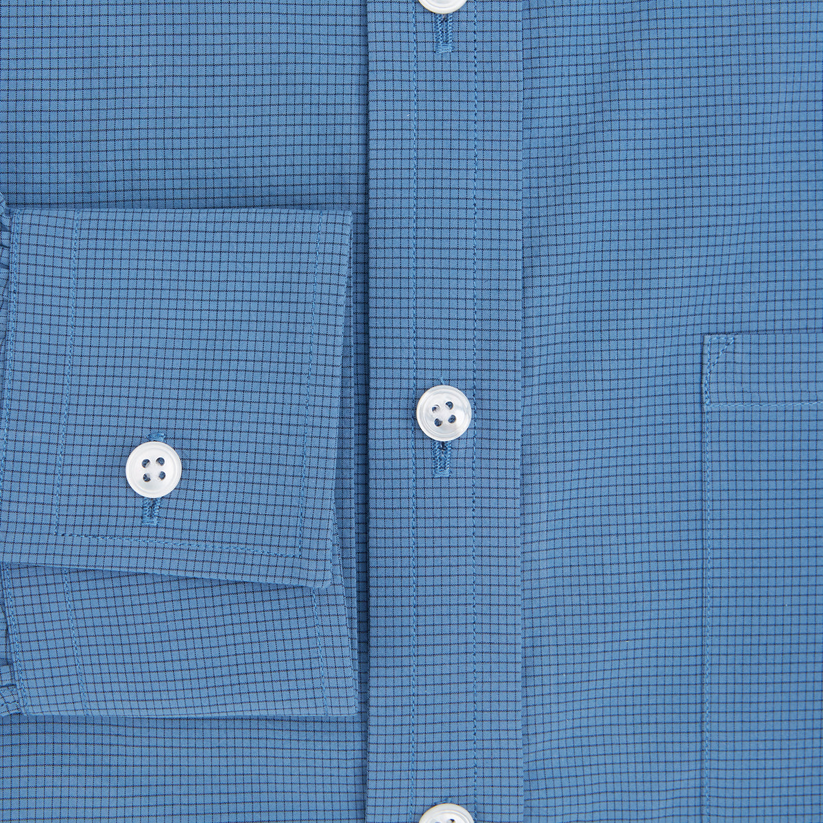 View 4 of product SHIRTS WF DERBY COLLAR 1BC 1PKT COLNY BLU/ NVY CHK
