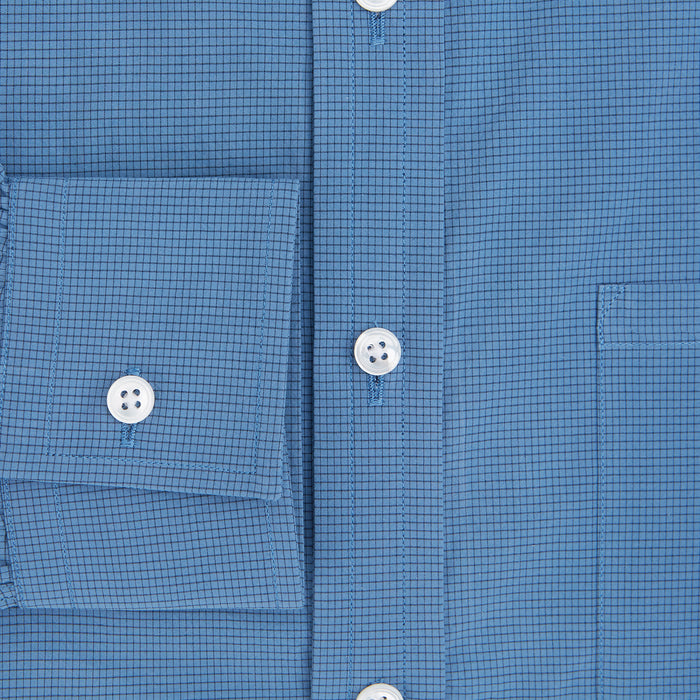 SHIRTS WF DERBY COLLAR 1BC 1PKT COLNY BLU/ NVY CHK Image 3