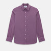 View 1 of product Striped Navy on Antique Pink Weekend Fit Shirt in Cotton
