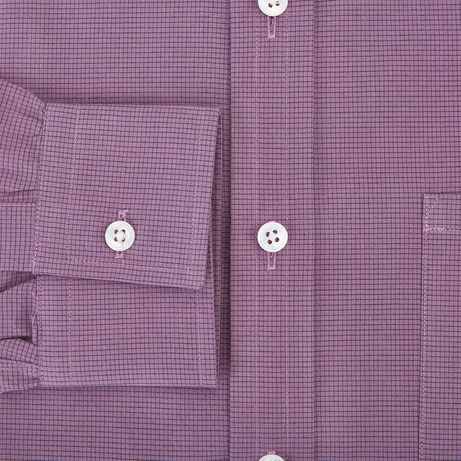 View 4 of product Striped Navy on Antique Pink Weekend Fit Shirt in Cotton