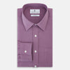 View 5 of product Striped Navy on Antique Pink Weekend Fit Shirt in Cotton