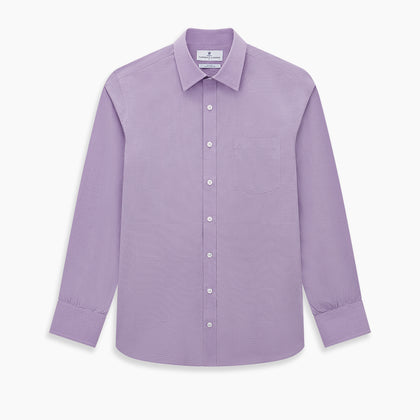 Fine Checked Baby Pink Weekend Fit Shirt in Cotton Image 6