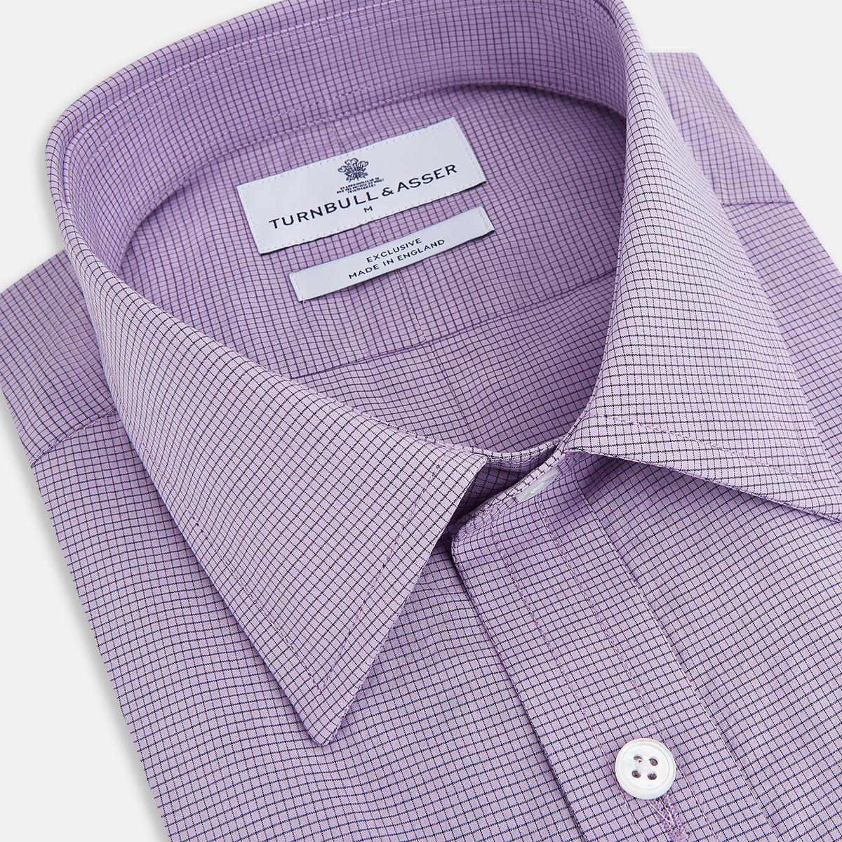 View 2 of product Fine Checked Baby Pink Weekend Fit Shirt in Cotton