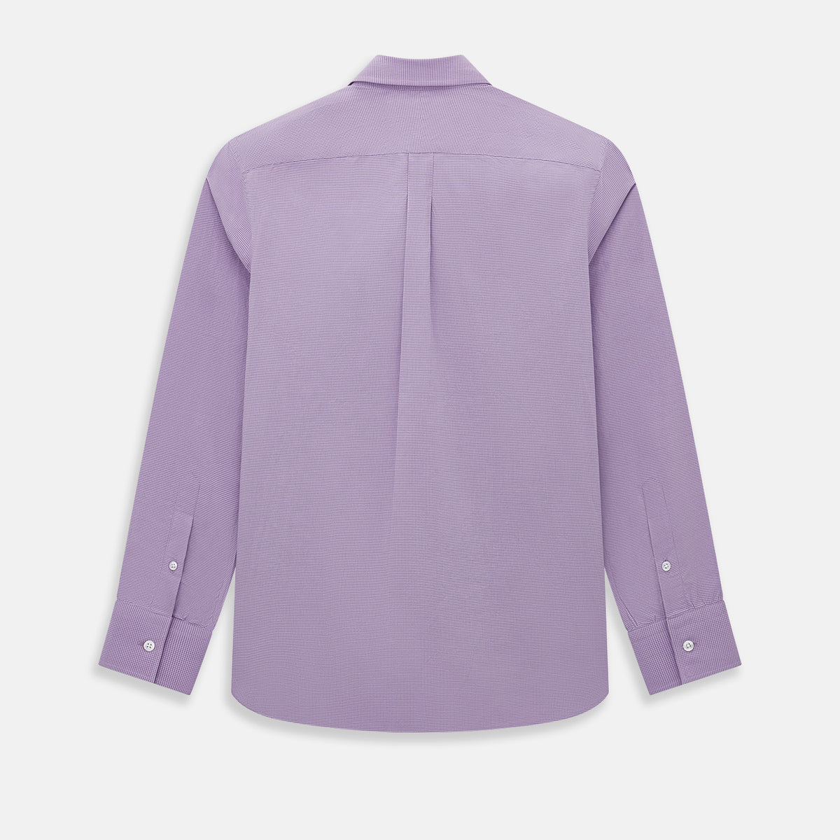 View 3 of product Fine Checked Baby Pink Weekend Fit Shirt in Cotton