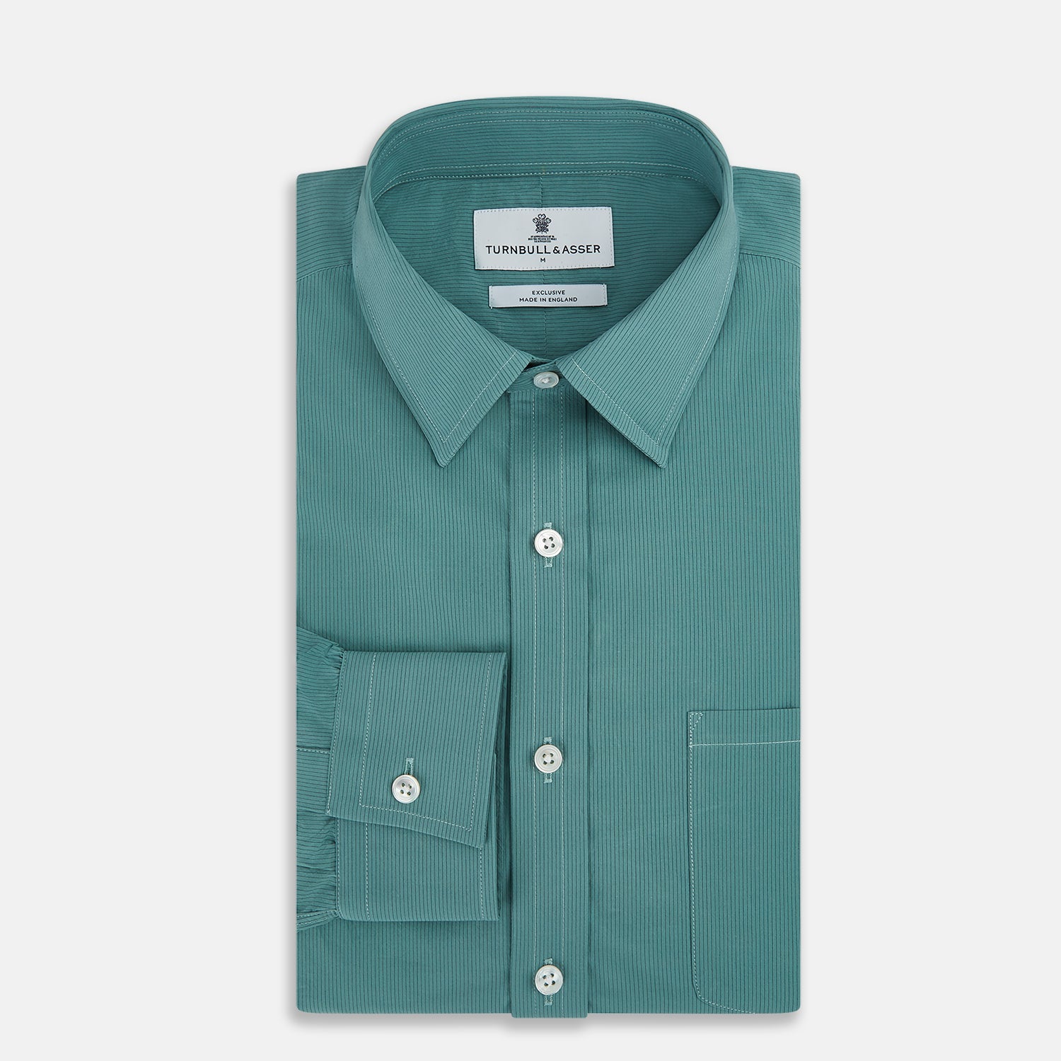 Image 5 of product Sage Pinstripe Richmond Shirt XXL