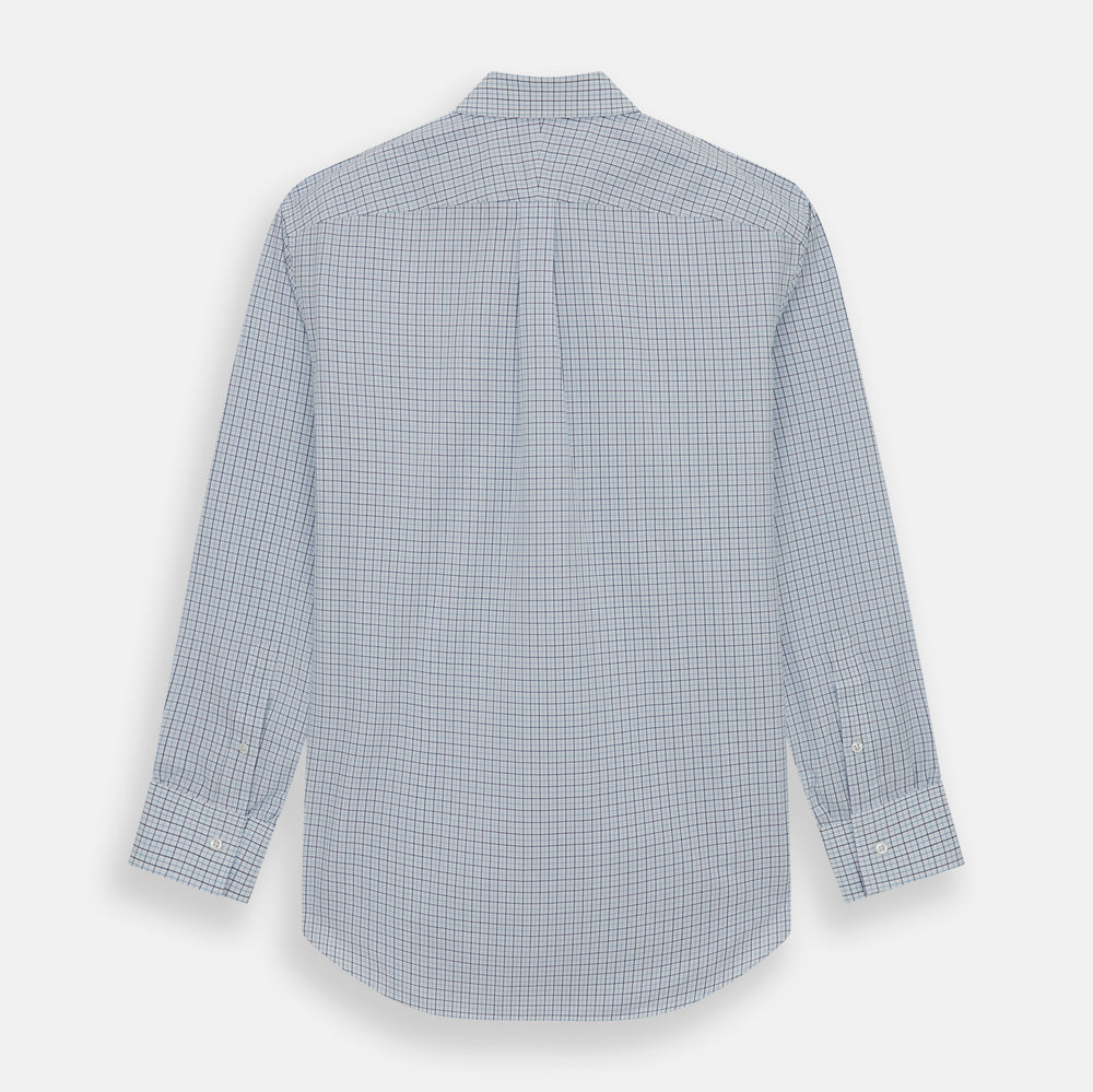 Blue Double Graph Check Richmond Shirt