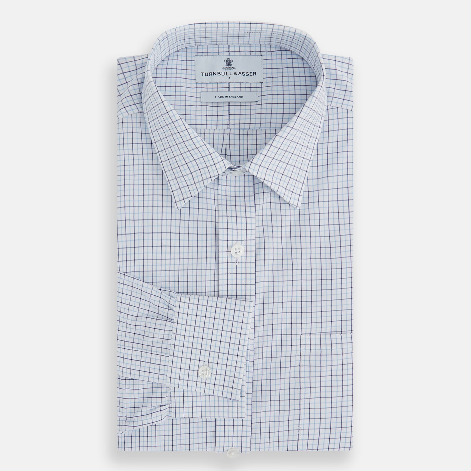 View 4 of product Blue Double Graph Check Richmond Shirt