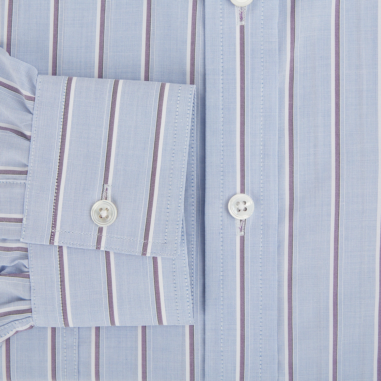View 4 of product Navy and Purple Multi-Stripe Richmond Shirt XS
