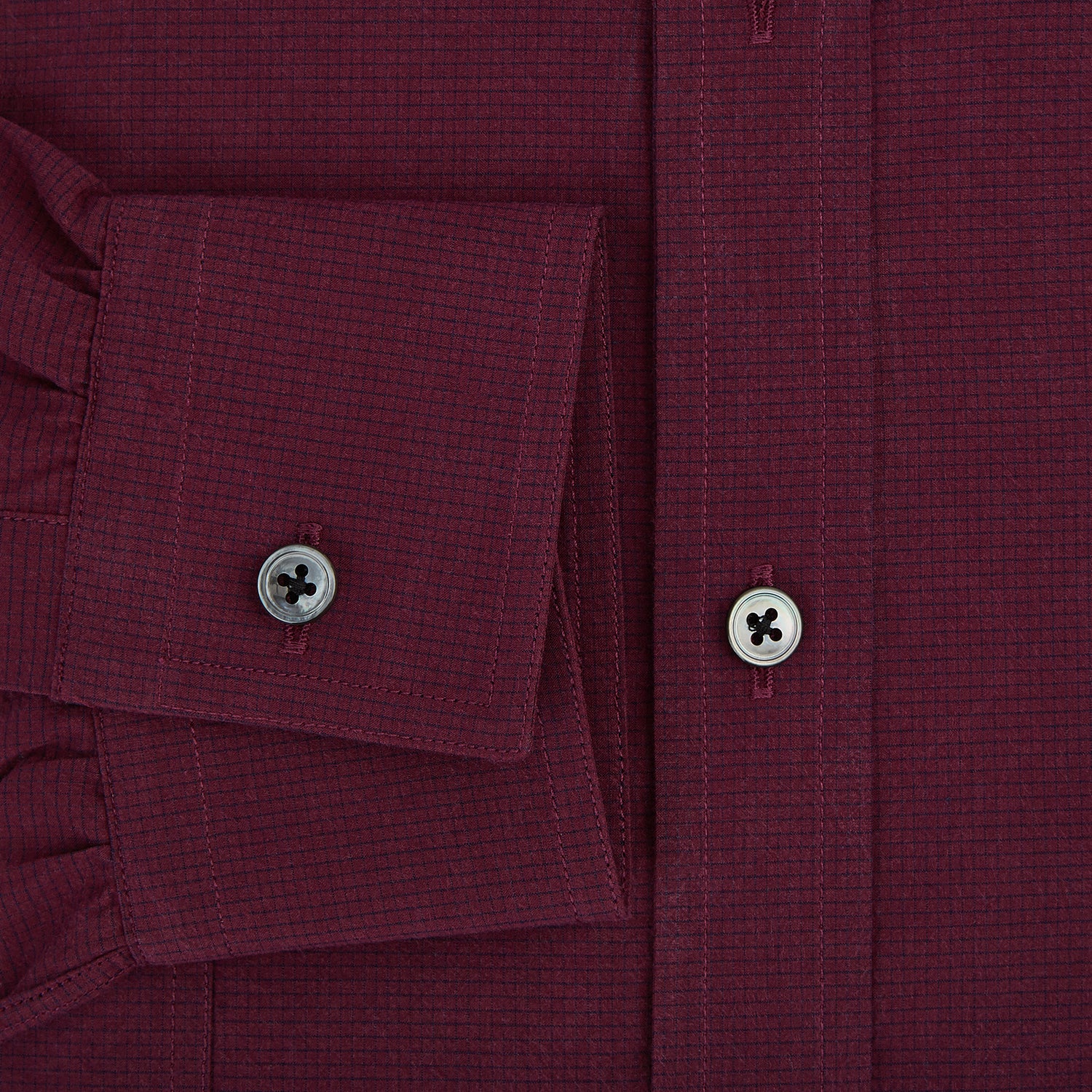 Image 4 of product Wine Pin Check Richmond Shirt XXL