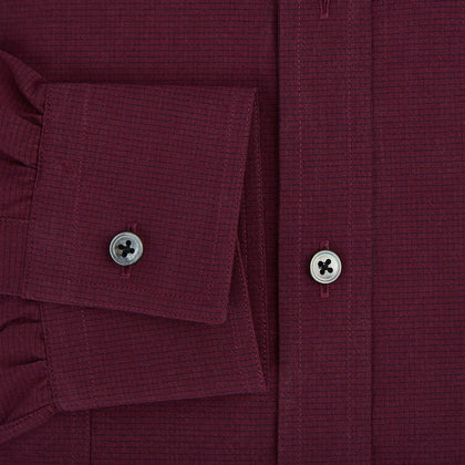 SHIRTS WF DORSET CLR 1BC 2 CHST PKTS WINE MLTI CHK Image 3