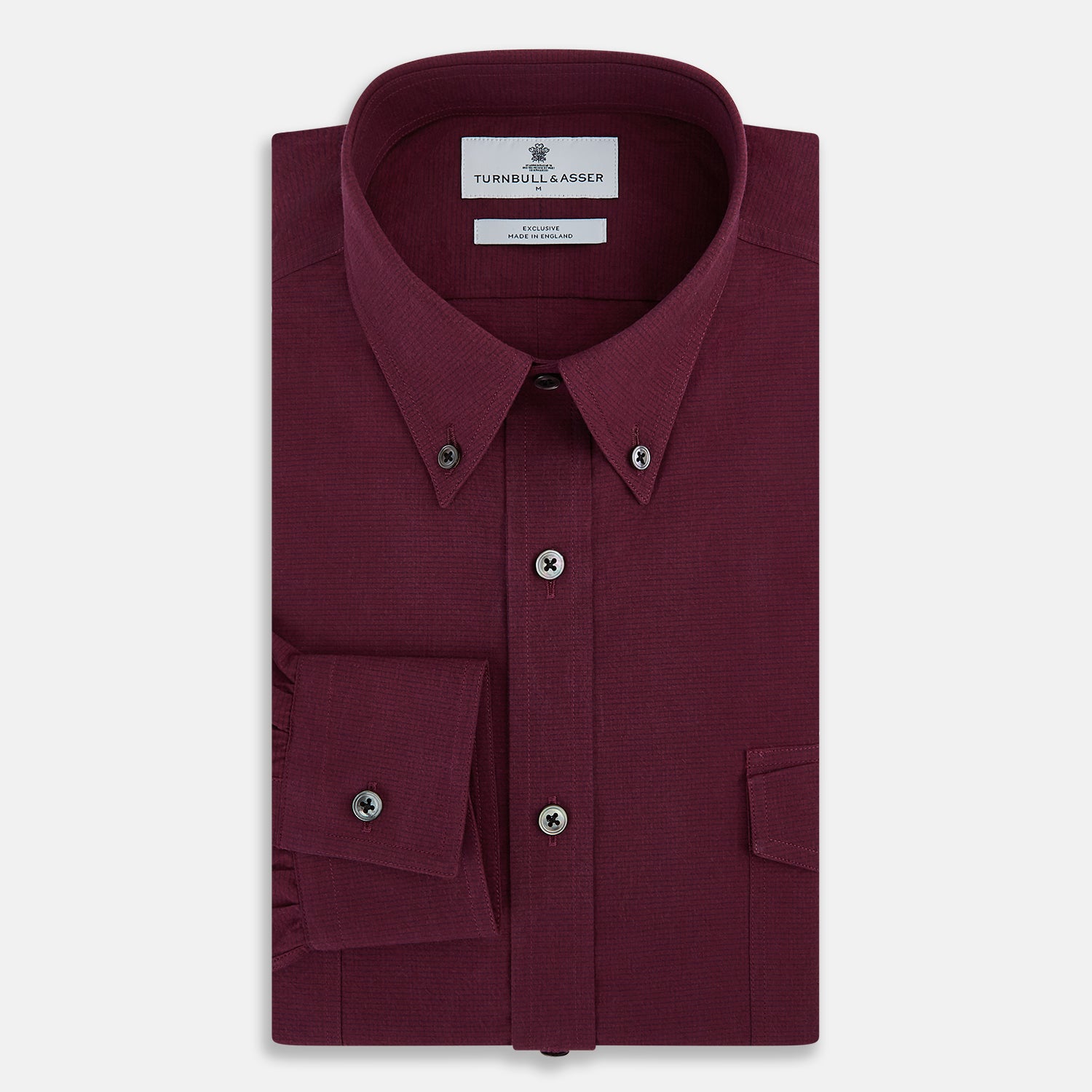 View 5 of product Wine Pin Check Richmond Shirt XXL