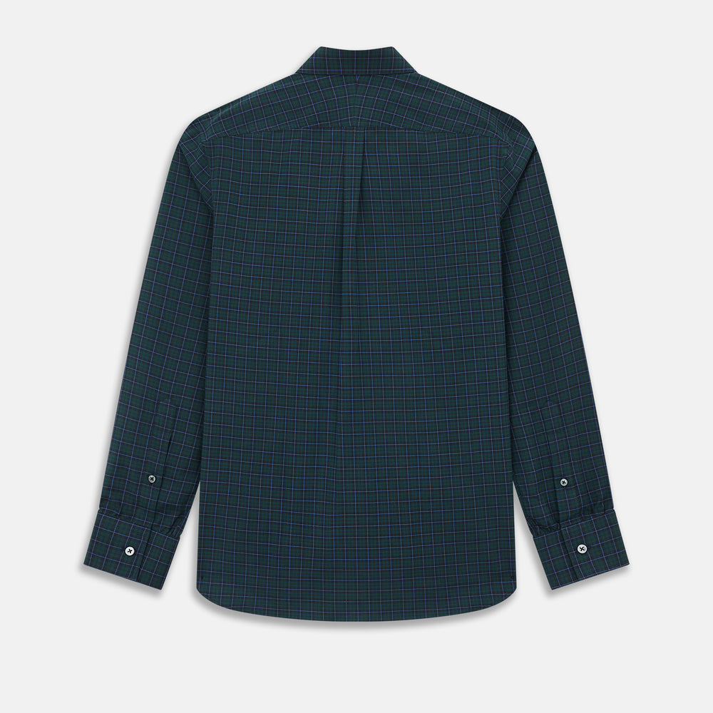 Modern Black Watch Tartan Richmond Shirt XS