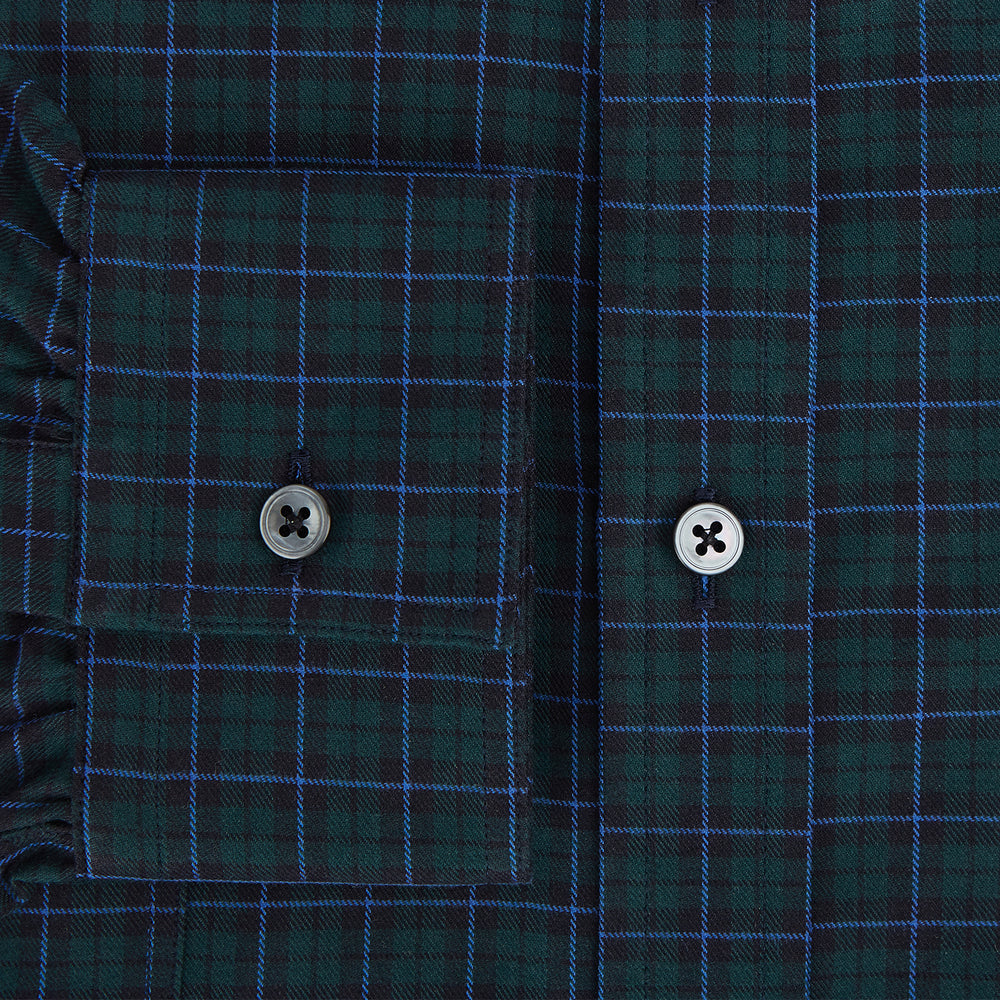 Modern Black Watch Tartan Richmond Shirt XS