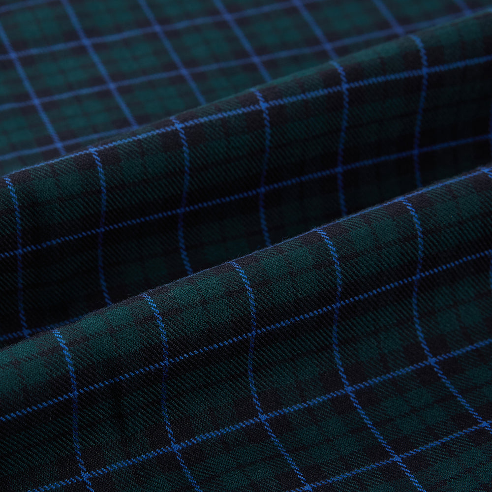 Modern Black Watch Tartan Richmond Shirt XS