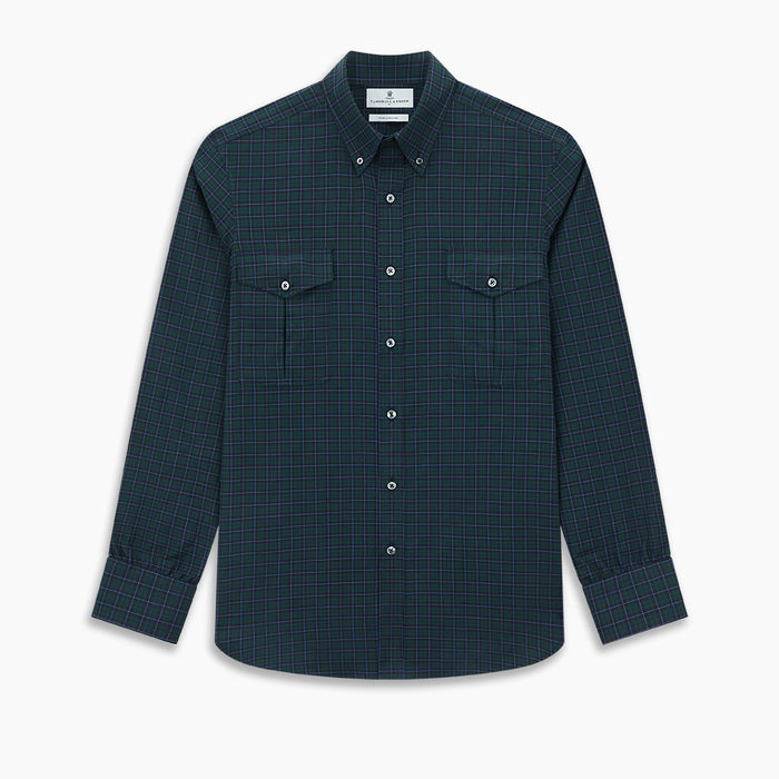Modern Black Watch Tartan Richmond Shirt Image 6