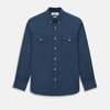 View 1 of product Indigo Tonal Windowpane Richmond Shirt XS