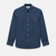 Indigo Tonal Windowpane Richmond Shirt XS