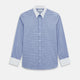 Blue and Purple Windowpane Check Richmond Shirt with Contrast Collar & Cuffs XXL