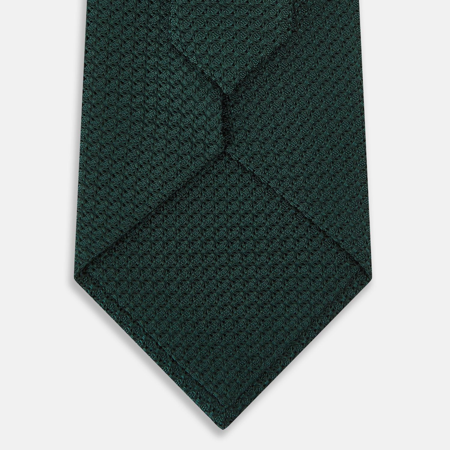 View 3 of product Dark Green Grenadine Silk Tie