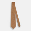 View 2 of product Camel and White Small Spot Herringbone Silk Tie