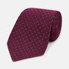 View 1 of product Green and Magenta Micro Dot Silk Tie