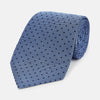 View 1 of product Navy and Blue Micro Dot Silk Tie