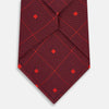 View 3 of product Tulip Red Concentric Diamond Printed Silk Tie