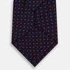 View 3 of product Navy and Orange Circle Silk Tie