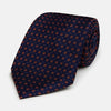 View 1 of product Navy and Orange Circle Silk Tie