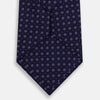 View 3 of product Navy and Lilac Circle Silk Tie