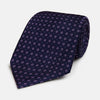 View 1 of product Navy and Lilac Circle Silk Tie