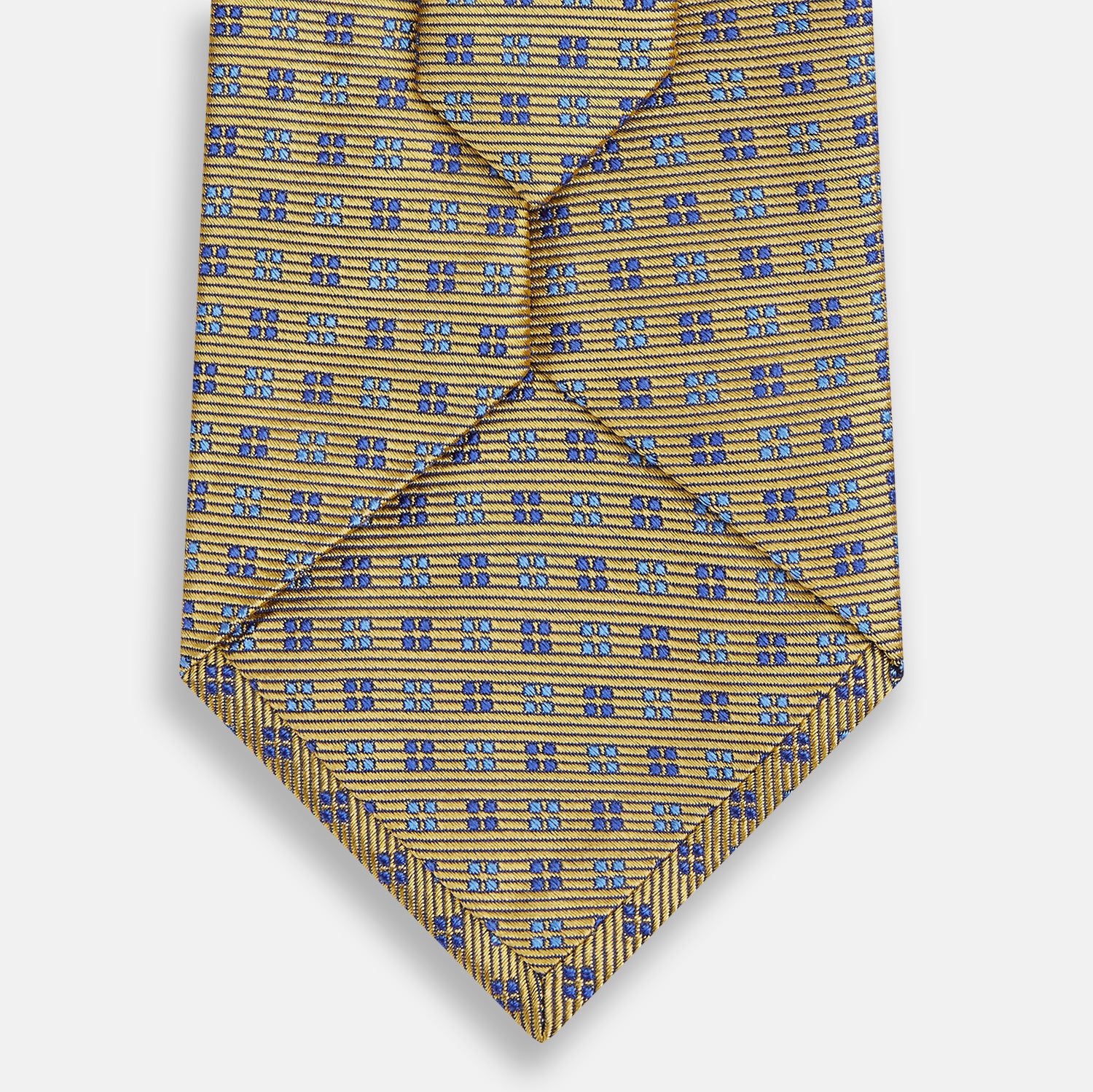 View 3 of product Blue and Gold Multi Dot Silk Tie